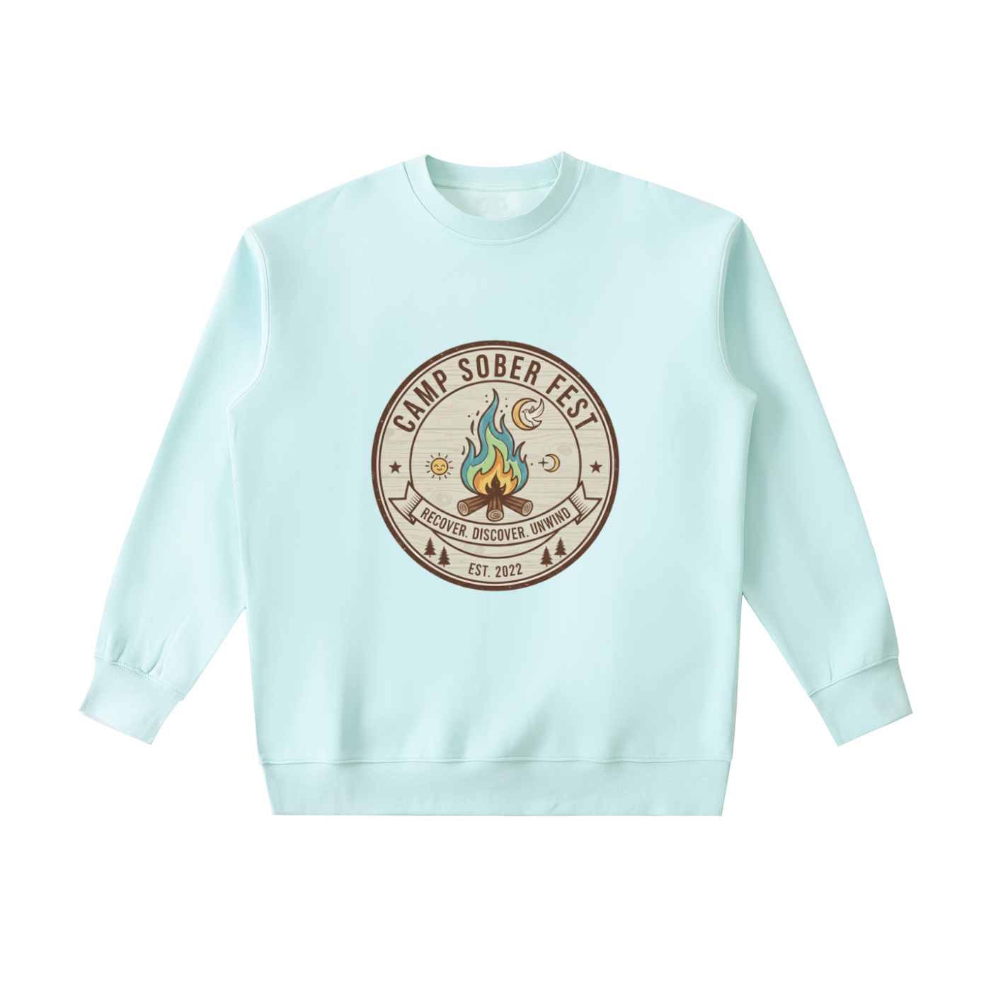 Unisex Recover, Discover, Unwind Heavyweight Crewneck Sweatshirt
