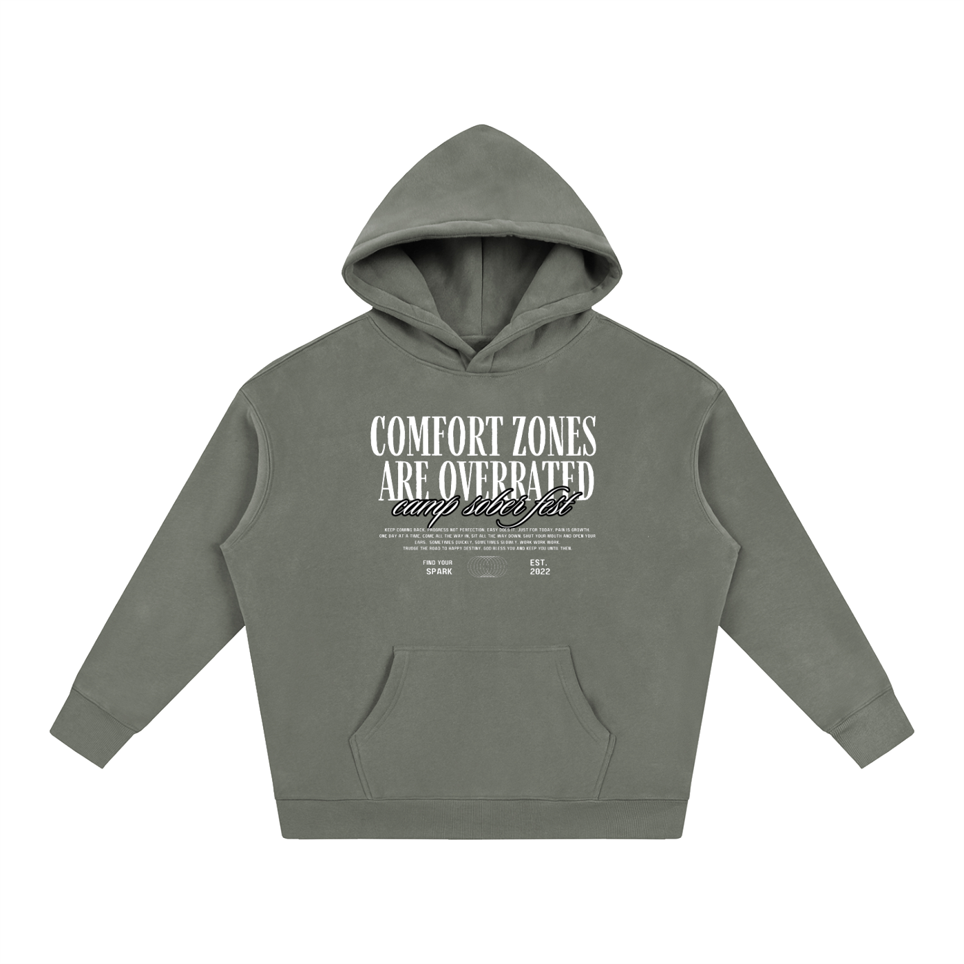 >Comfort Zones Oversize Fleeced Hoodie