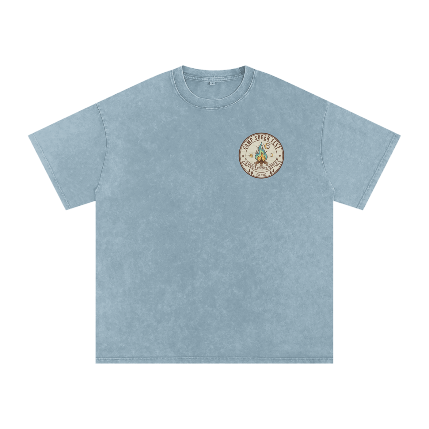 Unisex Recover, Discover, Unwind Oversized Cotton T-Shirt
