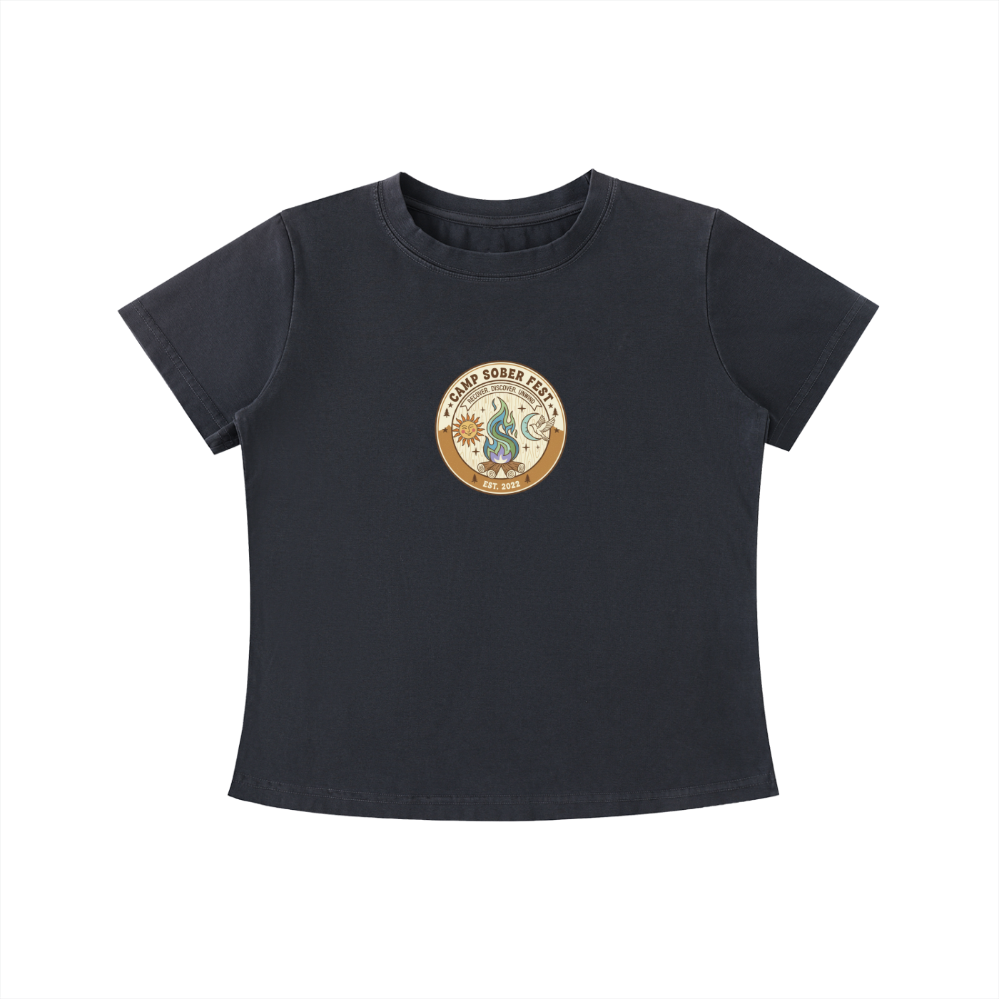 Recover, Discover, Unwind Vintage Wash Slim Fit T-shirt