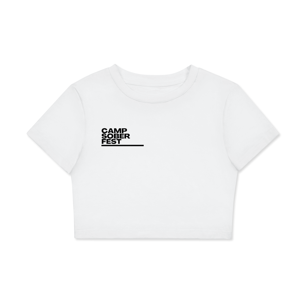 U AND I R LOVE Fitted Crop Cotton T-Shirt