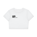 U AND I R LOVE Fitted Crop Cotton T-Shirt