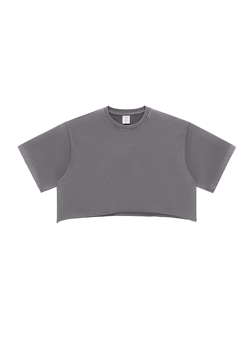 UNIRLOVE Snow Washed Raw Edge Crop Top