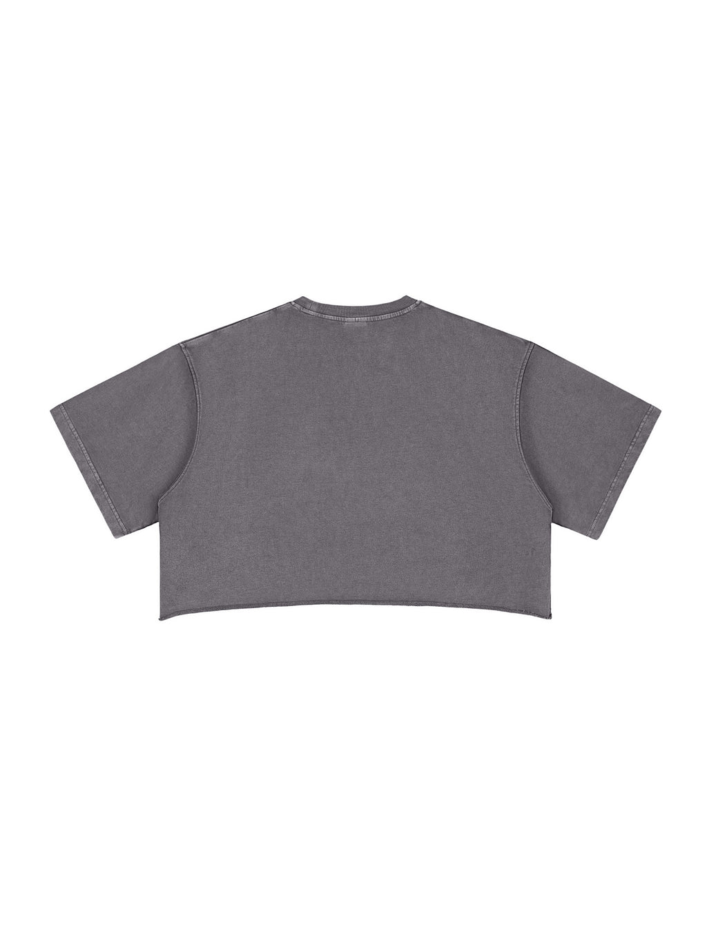 UNIRLOVE Snow Washed Raw Edge Crop Top