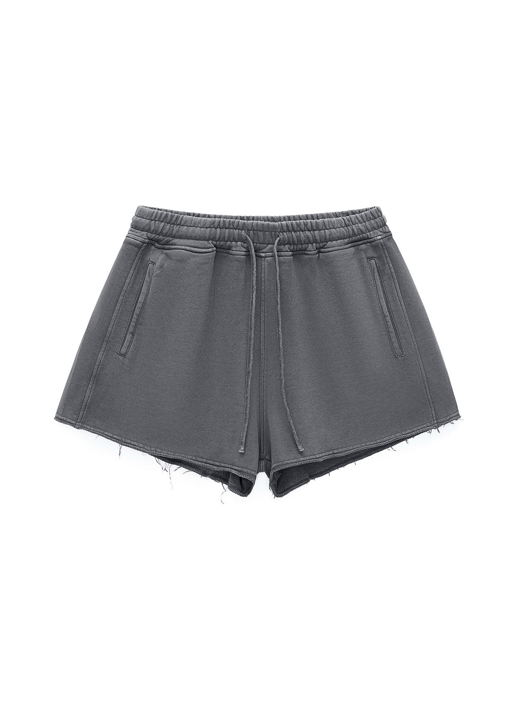 Women's CSF Snow Washed Raw Edge Drawstring Shorts
