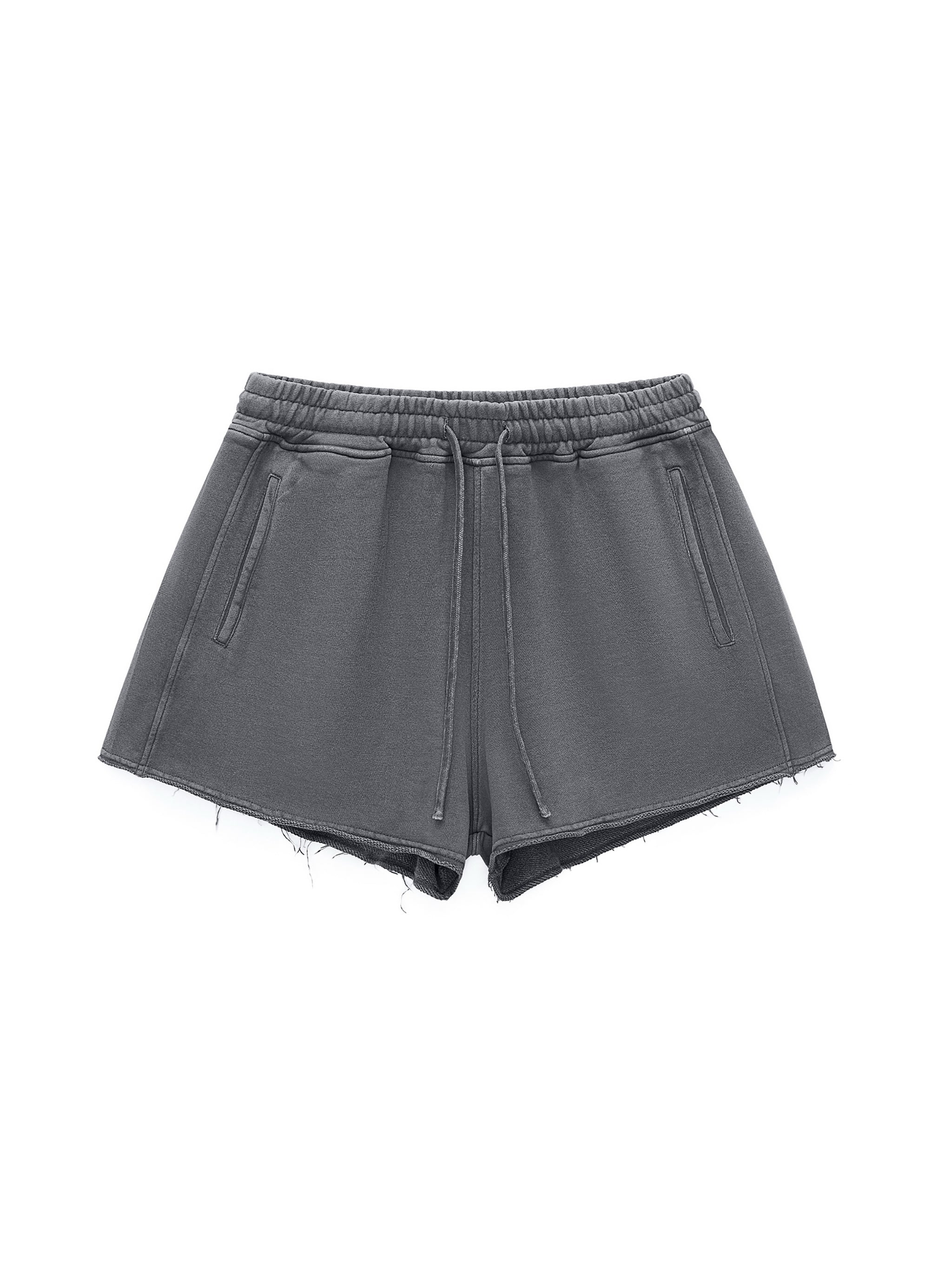Women's CSF Snow Washed Raw Edge Drawstring Shorts