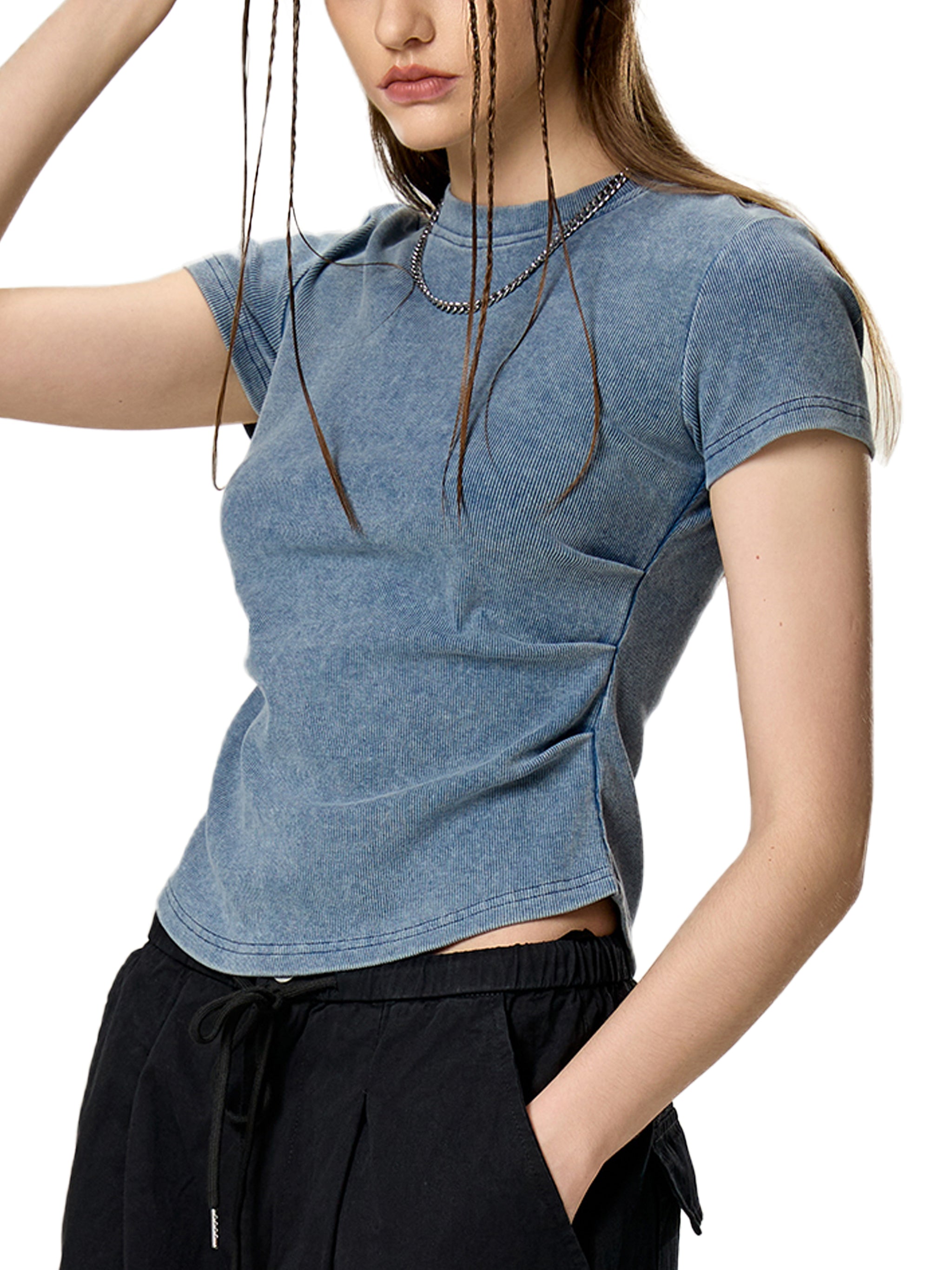 Women's Recover, Discover, Unwind Bodycon Cotton T-Shirt