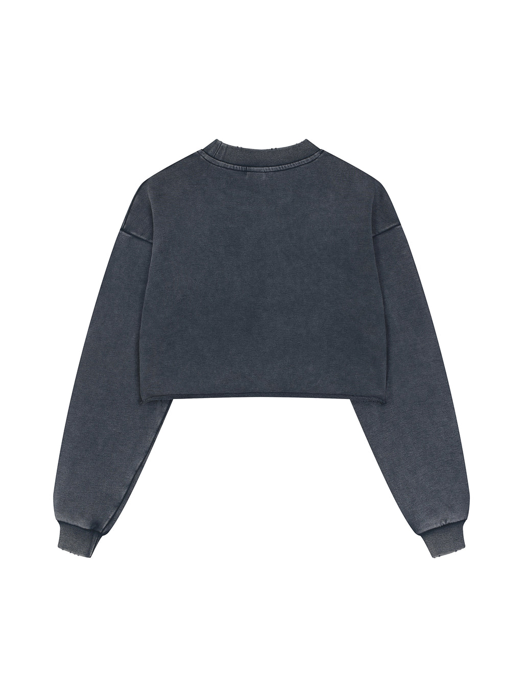 IPMHIYH Raw Edge Cropped Sweatshirt