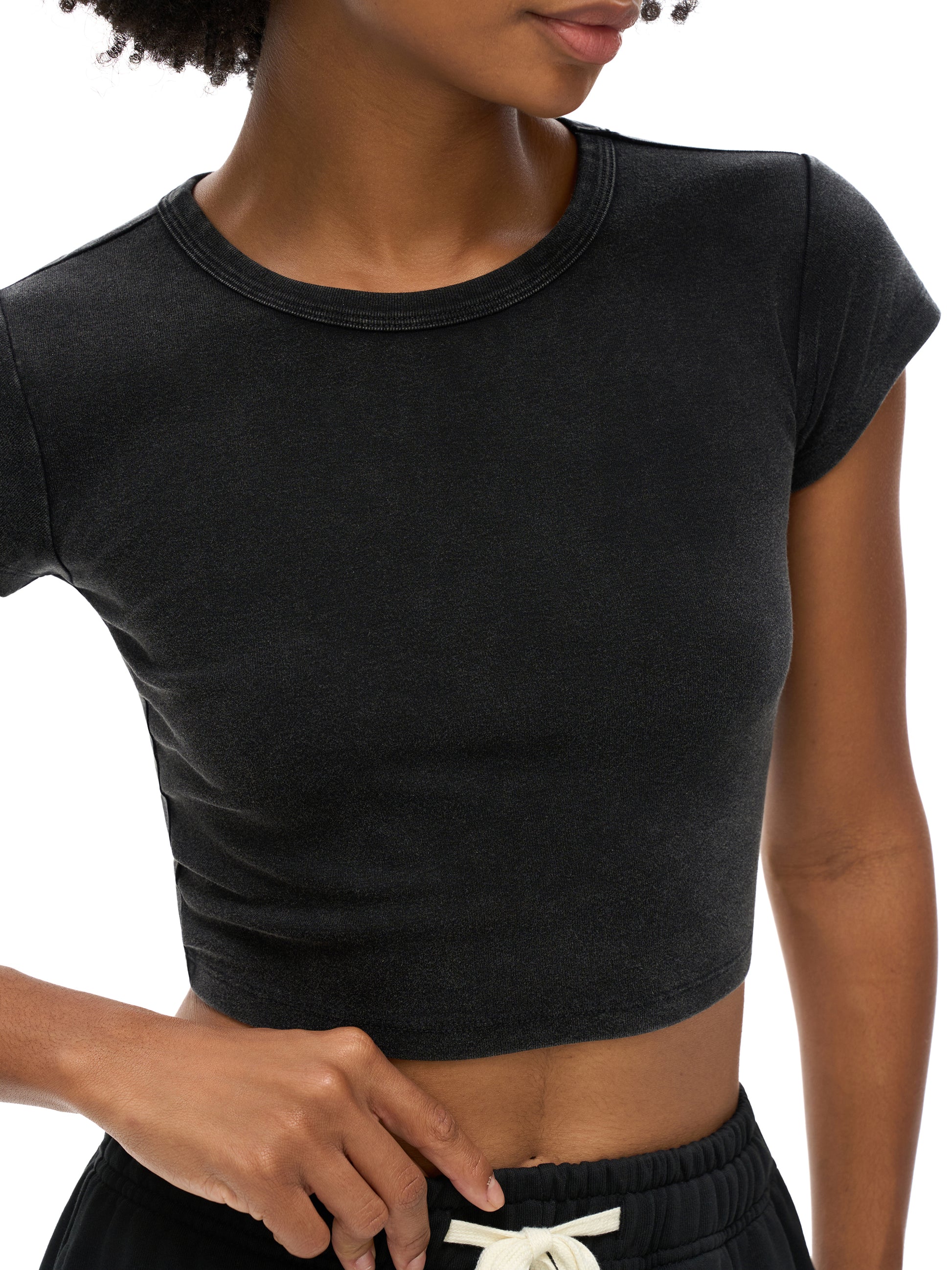 IPMHIYH Washed Crop Top