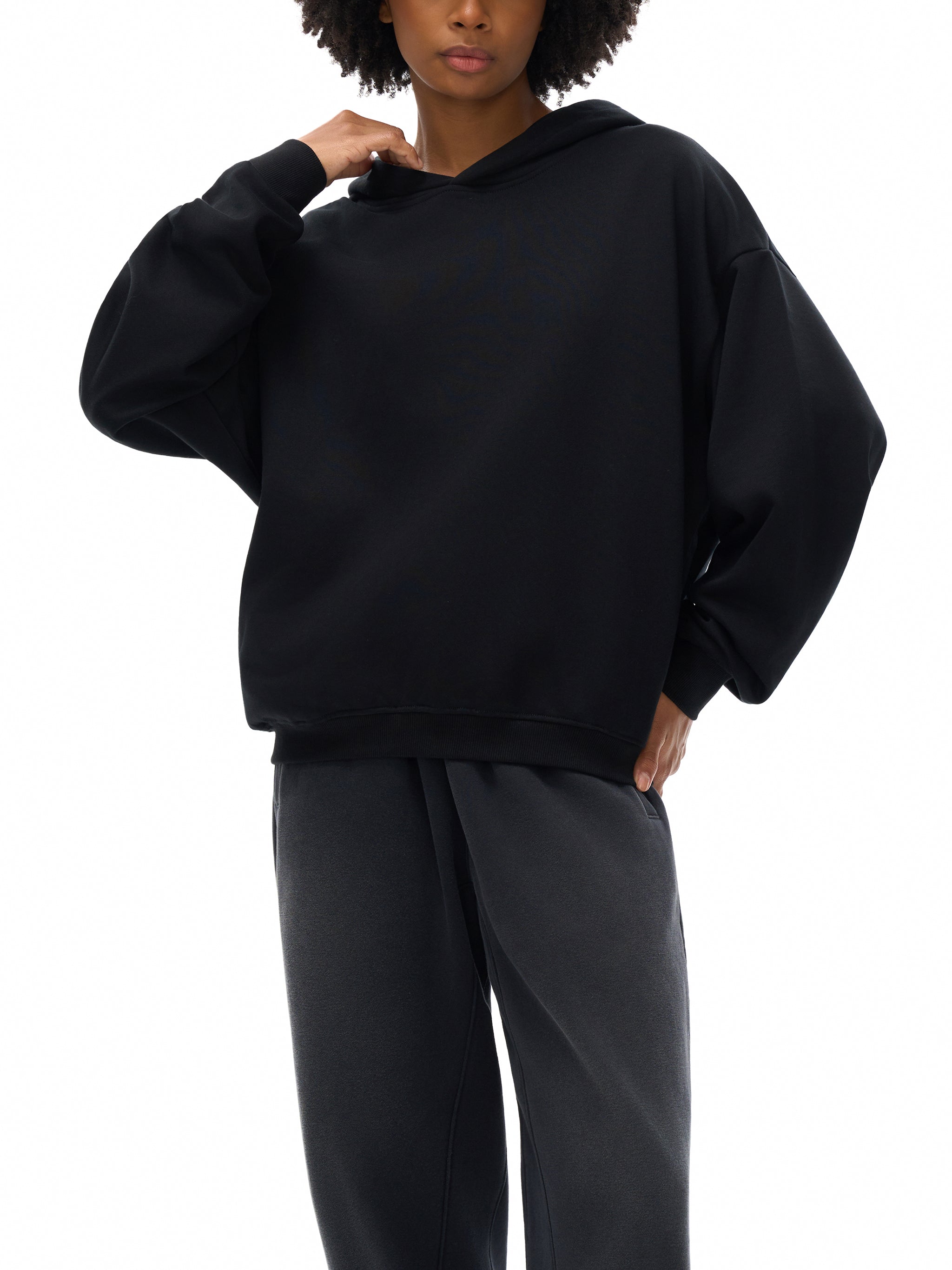 IPMHIYH Unisex Cotton Cropped Hoodie