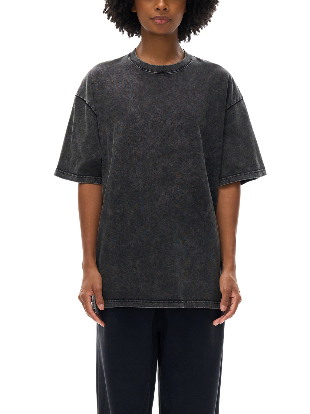 IPMHIYH Snow Washed Oversized Cotton T-Shirt