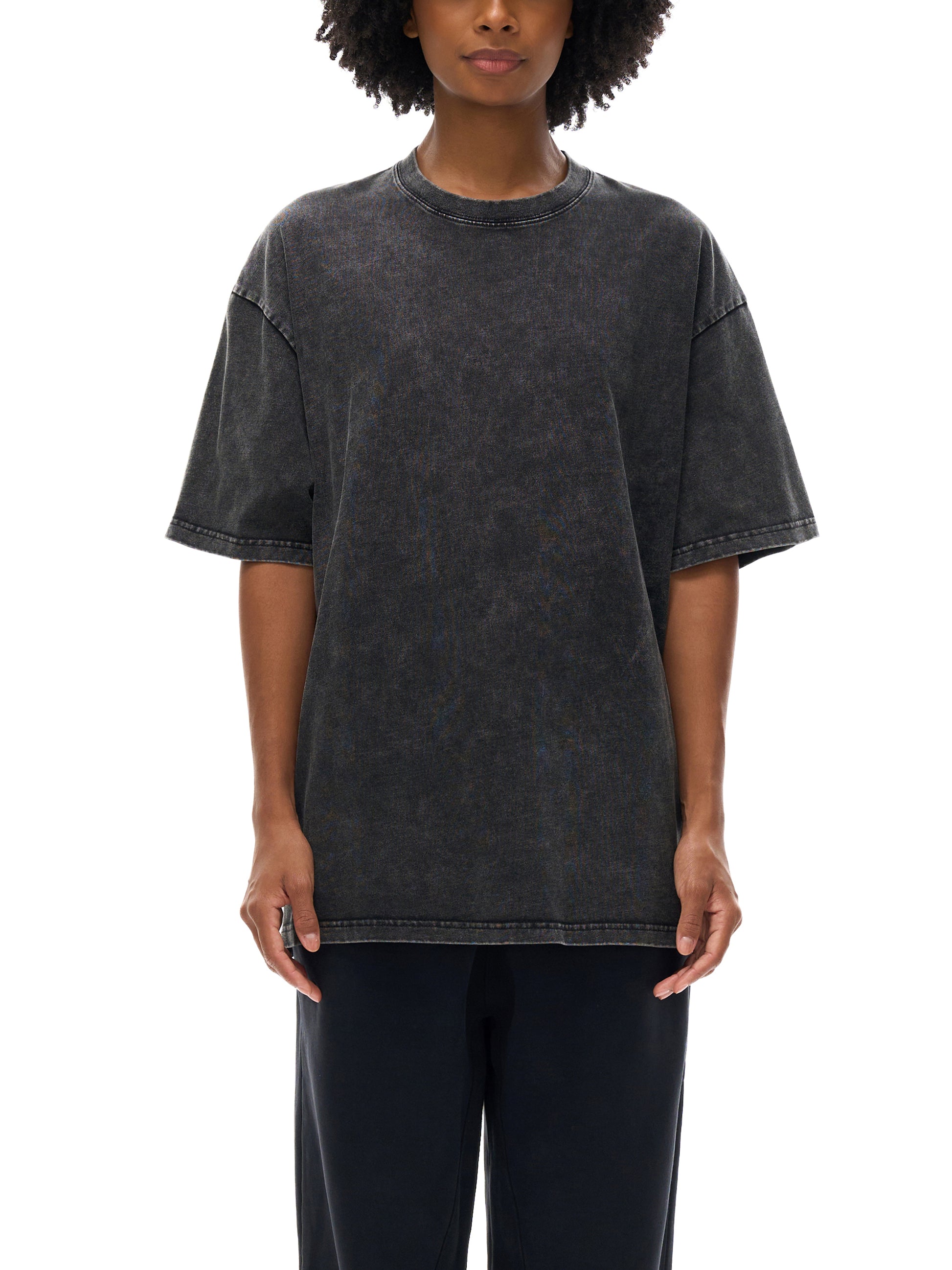 IPMHIYH Snow Washed Oversized Cotton T-Shirt