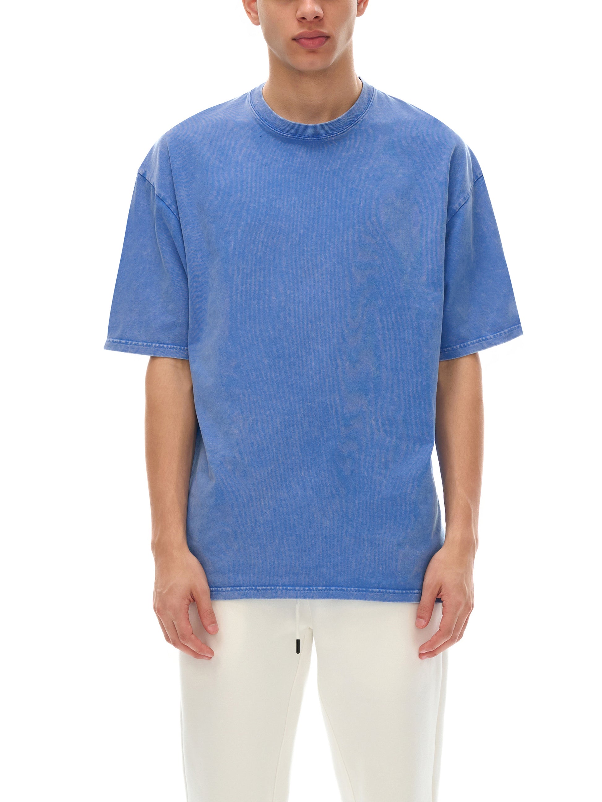 IPMHIYH Snow Washed Oversized Cotton T-Shirt