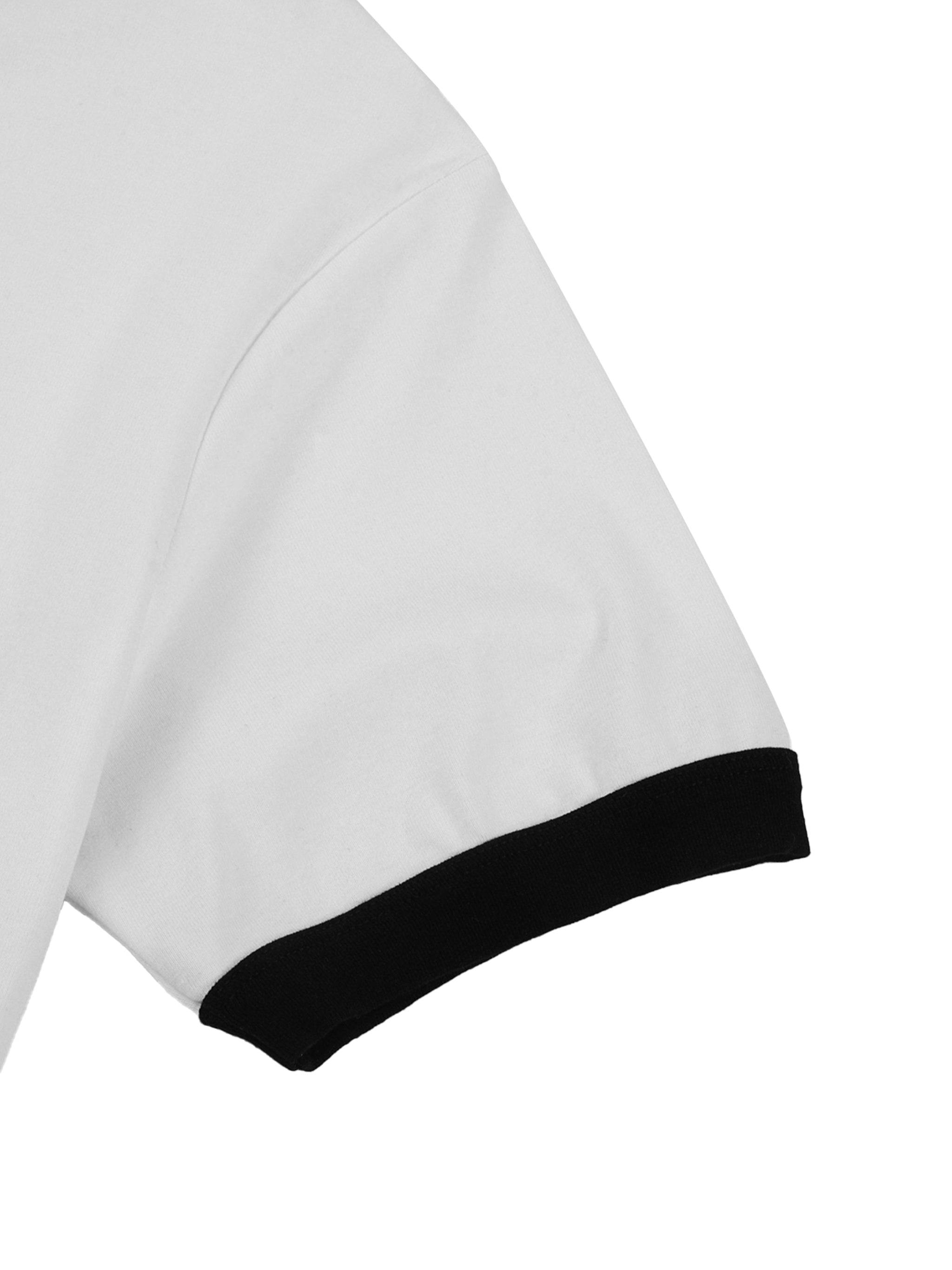 IPMHIYH Women's BOXY Ribbed Crewneck T-Shirt