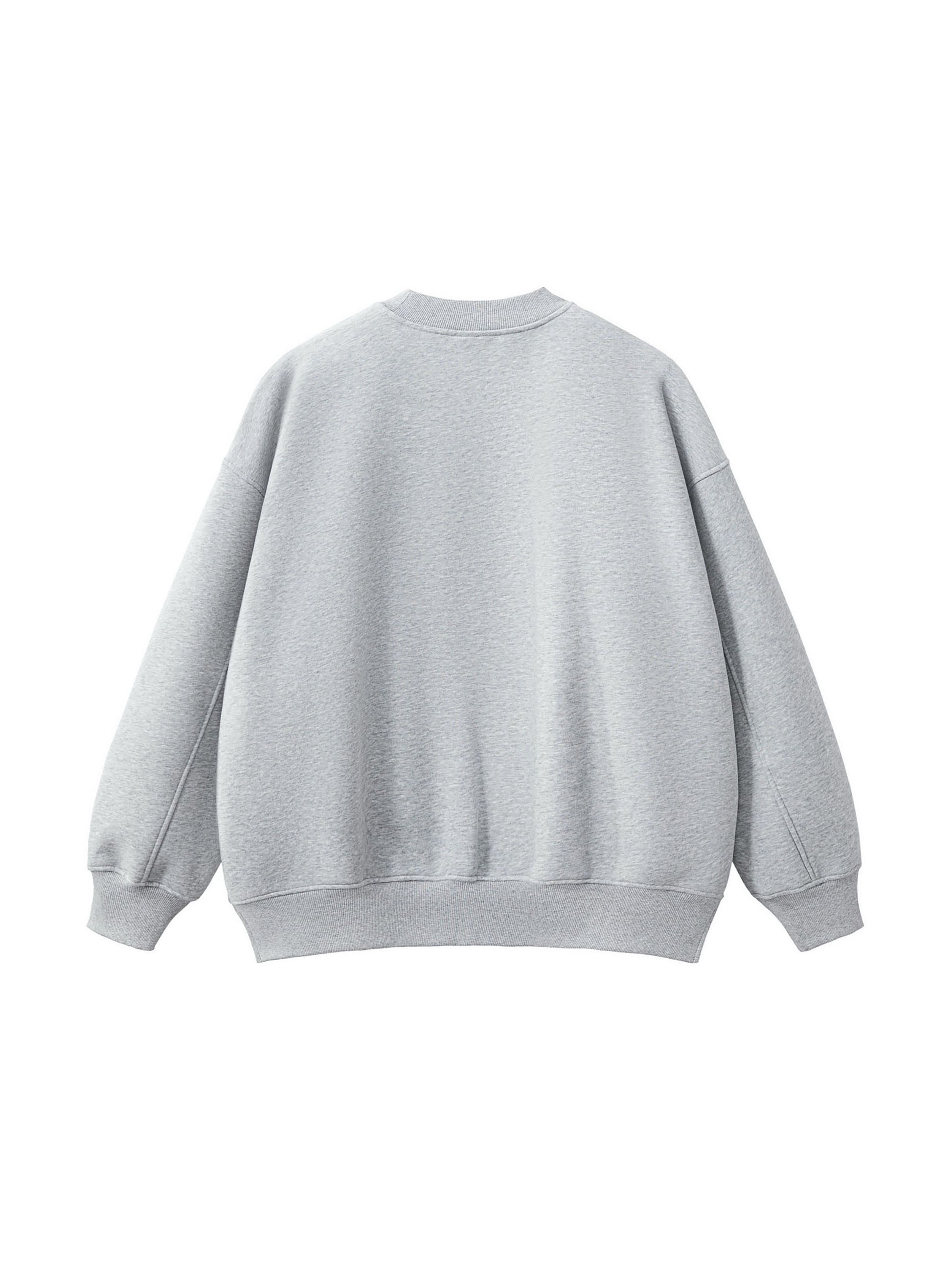 Neon Cowboy Fleece Side Slit Crewneck Sweatshirt