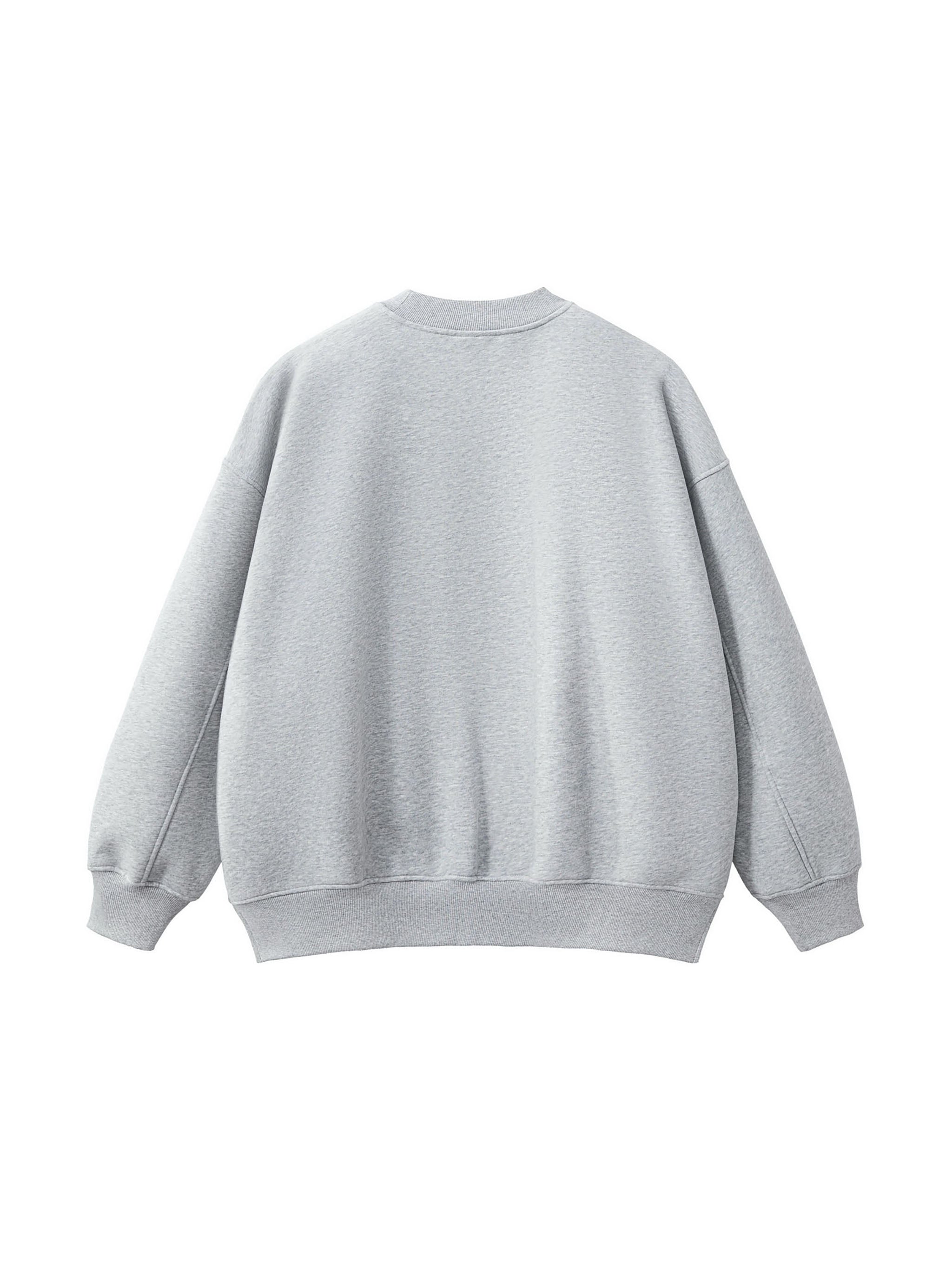 Neon Cowboy Fleece Side Slit Crewneck Sweatshirt