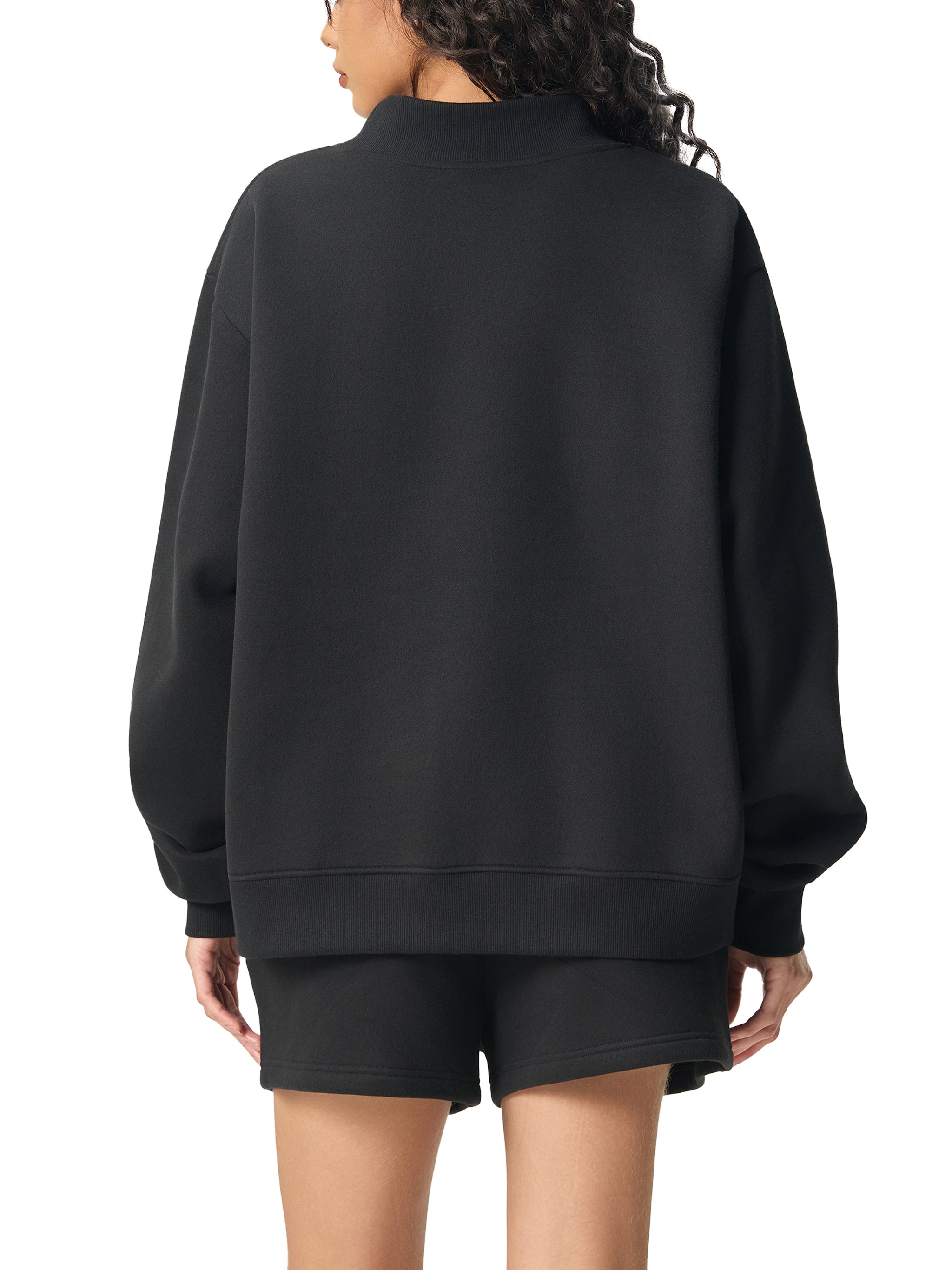 Women's Recover, Discover, Unwind Fleece Mock-Neck Crew Sweatshirt