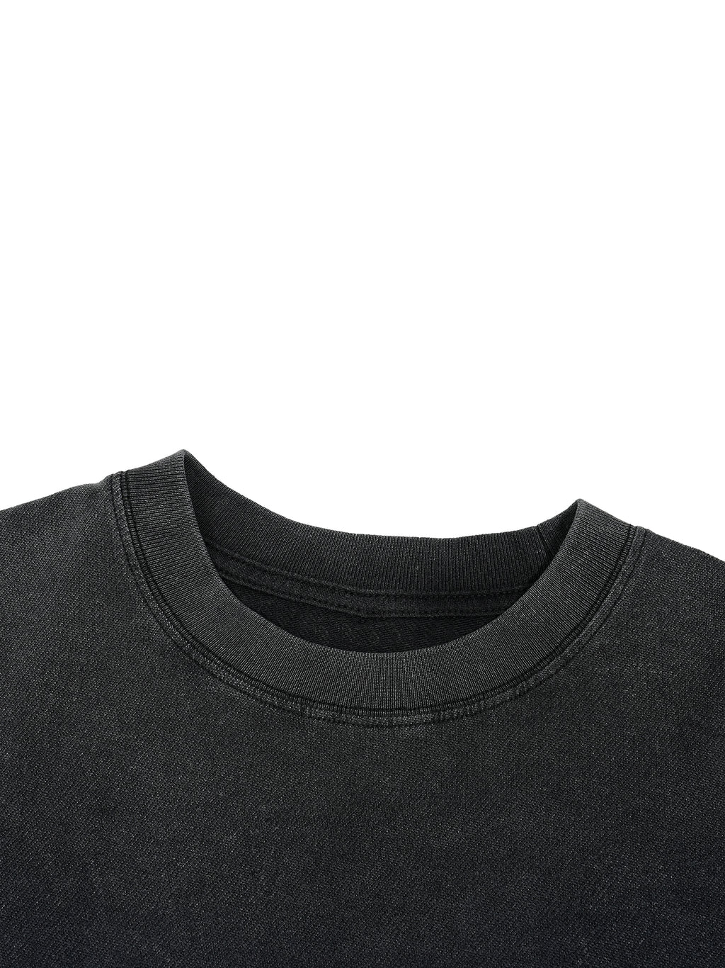 Unisex Vintage Wash Boxy Distressed Hem T-Shirt